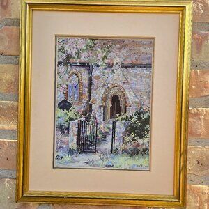 Vintage Needlepoint Wall Picture